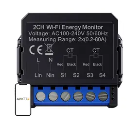 Avatto WPM16-2 Chytrý obojsmerný elektromer WiFi