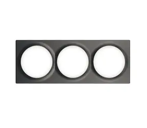 Fibaro Walli Triple Cover Plate FG-Wx-PP-0004-8 / trojrámik pre vypínače Walli šedá