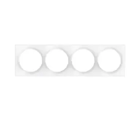 Fibaro Walli Quadruple Cover Plate FG-Wx-PP-0009 / Štvorrámik pre vypínače Walli biela