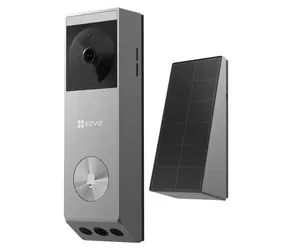 Ezviz EP3x Pro Chytrý videozvonček s dvoma kamerami strieborná / Wi-Fi / 2048×1296 / IP65 