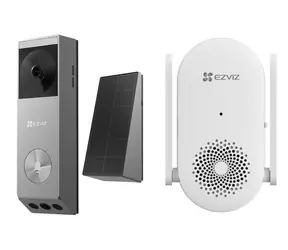 Ezviz Sada šikovný videozvonček EP3x Pro + prídavný zvonček CS-CH1 / Wi-Fi