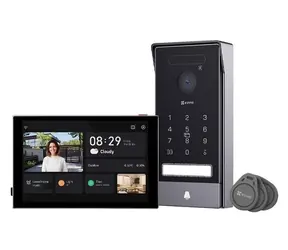 Ezviz HP7 Pro 4K Chytrý domáci interkom čierno-strieborná / Wi-Fi / 4K / dotykový monitor 8" / bezdrôtový zvonček / IP65