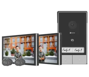 Ezviz HP7 2-Family Kit- EU čierno-strieborná / Wi-Fi / 2048×1296 / 2× dotykový monitor 7" / 1x zvonček / IP65