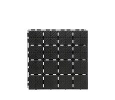 PROSPERPLAST Záhradné dlaždice EASY SQUARE 9ks čierna / 40 x 40 cm