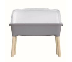 Prosperplast RESPANA PLANTER WOOD HIGH SET 78 cm sivý kameň / Sadbovač  