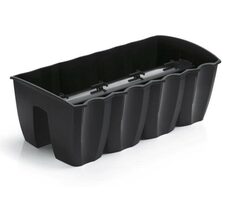 Prosperplast CROWN antracit 58cm / Truhlík na zábradlie