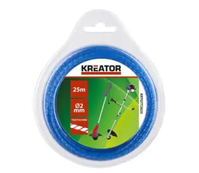 KREATOR KRTGTT2025 / Struna do kosačiek / krútená / priemer 2 mm / dĺžka 25 m