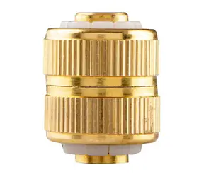 Neo Tools 15-736 zlatá / spojka pre pevné spojenie hadíc / materiál mosadz / 1/2"