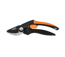 Neo Tools 15-211 / Kovadlinové záhradné nožnice / priemer rezu 20mm / dĺžka 210mm / čepeľ 45mm / ergo rukoväť