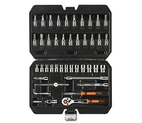Neo Tools 10-004 / Sada nástrčných hlavíc / chróm-vanádiová oceľ / kufrík