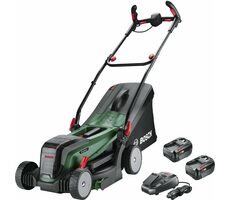 BOSCH UniversalRotak 18V-37-550 / Aku kosačka na trávu / 36V / Šírka záberu 37 cm / Kôš 40 L / 2x 4Ah aku 