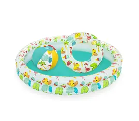 Bestway Nafukovací SET - bazén 112cm & plávací kruh 51cm & lopta 41x15cm