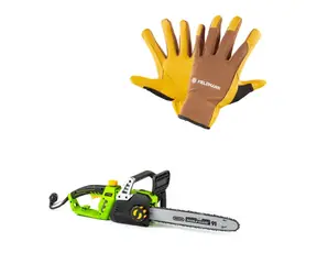 Fieldmann FZP 2025-E + FZO 7011 / Elektrická reťazová píla + rukavice / 2400W / 16"/405?mm