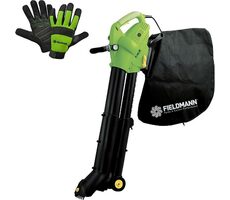 Fieldmann SADA FZF 4050 + FZO 6011 / Záhradný vysávač 3v1 + rukavice / 3000W / 16 m3/min / 300 km/h / 45 l