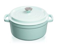 Grand feu Hrniec s vekom liatina/smalt 3,5l modrý