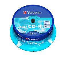 Verbatim CD-R AZO 700MB spindle 25 ks / 52x