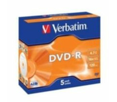 Verbatim 5ks DVD-R 4.7GB 16x / JewelCase