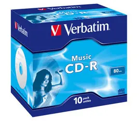 Verbatim 10ks CD-R 700MB Live it! 40x / JewelCase