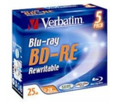 Verbatim 5ks Blu-Ray BD-RE 25 GB 2× / JewelCase