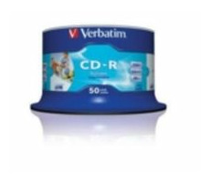 Verbatim CD-R 80 52x PRINT. NO ID spindl 50pck/BAL