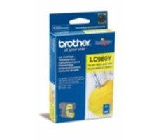 Brother LC-980Y originálny cartridge / DCP-145C, DCP-165C / 260 strán / Žltá