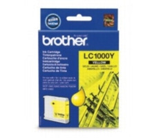 Brother LC-1000Y originálny cartridge / DCP-130C, DCP-330C / 400 strán / Žltá