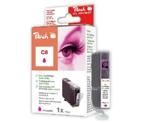 PEACH kompatibilný cartridge Canon CLI-8M, Magenta, 14 ml