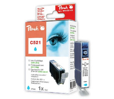 PEACH kompatibilný cartridge Canon CLI-521C, Cyan, 10 ml
