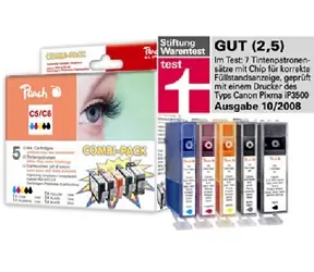 PEACH kompatibilný cartridge Canon PGI-5/CLI-8 MultiPack, 2xBlack, Cyan, Magenta, Yellow, 26 ml, 4x14 ml