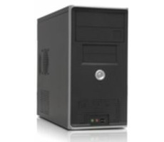 Foxconn CASE strieborno/čierny TW082, mini, USB2.0+Audio+Mic, 300W Fortron RoHS