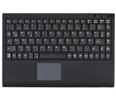 Keysonic ACK-540U+ / DE / Mini-Keyboard / Touchpad / USB / čierna