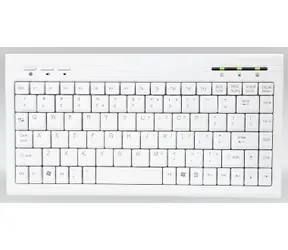 AMEI Klávesnica AM-K2001W / CZ / Slim Mini Multimedia / Biela / USB