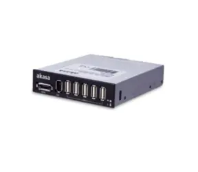 Akasa AK-ICR-08 interný USB HUB / panel do pozície 3,5"