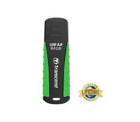 Transcend JetFlash 810 64GB čierno-zelená / Flash Disk / USB 3.2 Gen 1 - (USB-A 3.0)