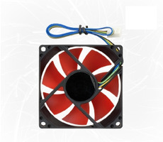 AIREN FAN RedWings80 Clever ventilátor / 80 x 80 x 25mm / 9.5-21dBA / červená