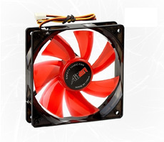 AIREN FAN RedWings120 ventilátor / svietiaca LED / 120 x 120 x 25mm / 14.9 dBA / červená