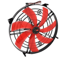 Airen FAN RedWingsGiant LED 300 ventilátor červená / 300 x 300 x 30mm