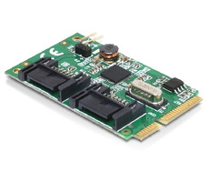 Delock MiniPCIe I/O PCIe full size / 2 x SATA 6 Gb/s