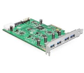 DeLock PCI Express karta / 4 x USB 3.0 / dvojkanál