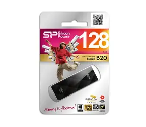 SILICON POWER Blaze B20 / 128GB / USB 3.0 / Čierny