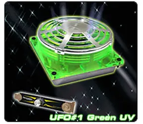 THERMALTAKE A2214 UFO FAN Green UV / Vetráčik 90x90x38mm / 1300-3600RPM