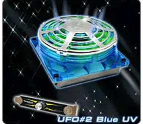 THERMALTAKE A2218 UFO FAN Blue UV / Vetráčik 90x90x38mm / 1300-3600RPM
