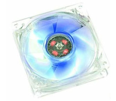 THERMALTAKE A2387 Transparent Blue Led FAN / sada ventilátorov 80x80x25 / 4ks