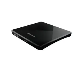 Transcend externá DVD napaľovačka slim čierna / USB 2.0 / + CyberLink Media Suite 10