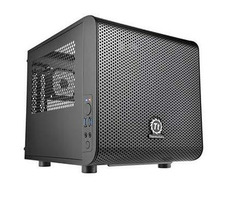 THERMALTAKE Core V1CA-1B8-00S1WN-00 / mITX / USB3.0 / bez zdroja / priehľadná bočnica / čierna