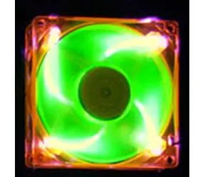 AeroCool AeroFans UV LED oranžovo-zelená