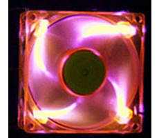 AeroCool AeroFans UV LED oranžová / 80mm / ventilátor / 80X80X25mm