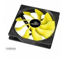 AKASA AK-FN063 Viper High Performance S-Flow ventilátor / ventilátor 14cm / Hydro-dynamické ložisko / reg. PWM / žltý