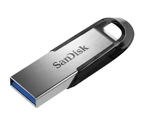 SanDisk Ultra Flair 64 GB / Flash disk / USB3.0 / 150 MB / s / strieborná
