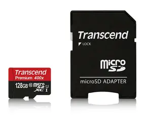 Transcend Micro SDXC 128GB + Adaptér / Pamäťová karta / Class 10 / UHS-I